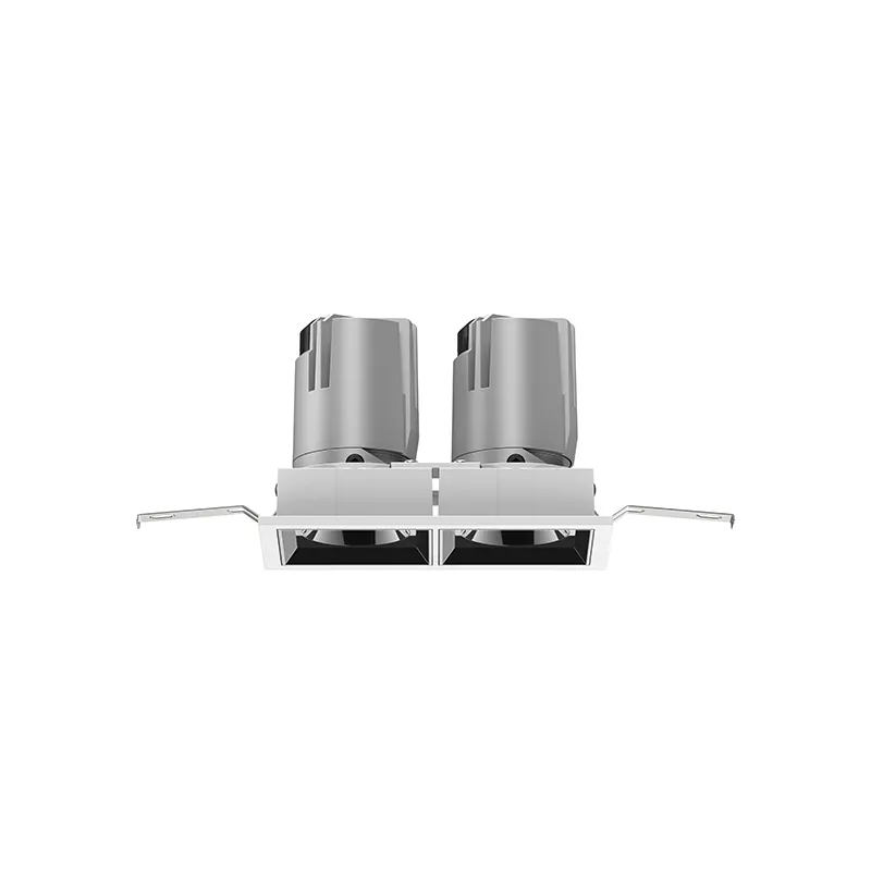 14-50W CCT 3000-6000K 2 Head Square Recessed Spotlights