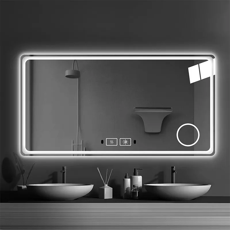 36W LED Frameless Bathroom Intelligent Mirror