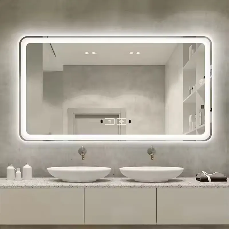 24W LED Frameless Bathroom Intelligent Mirror