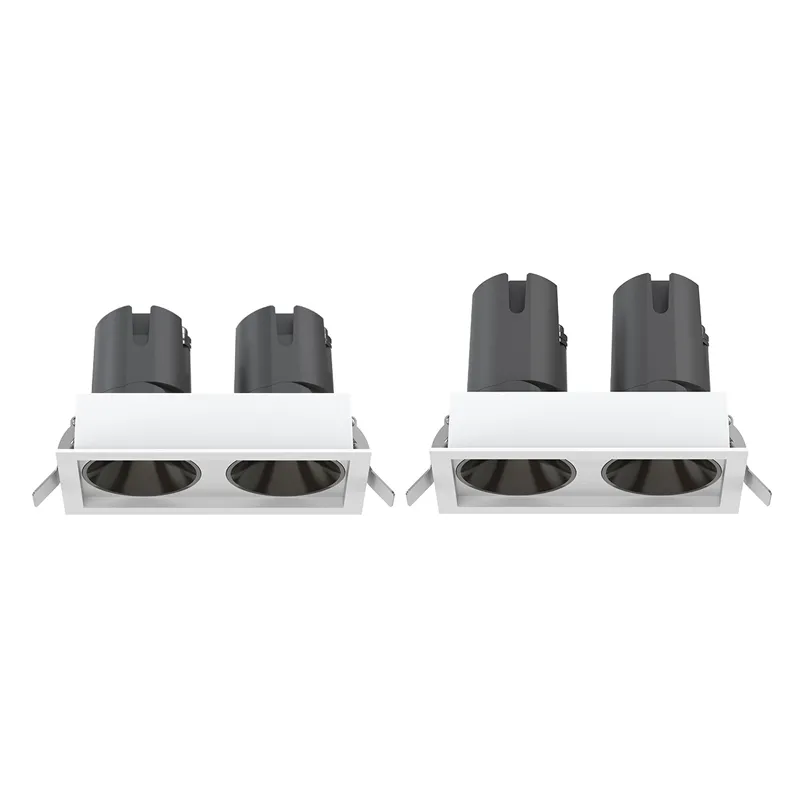 20W 2 Head Square Recessed Spotlights