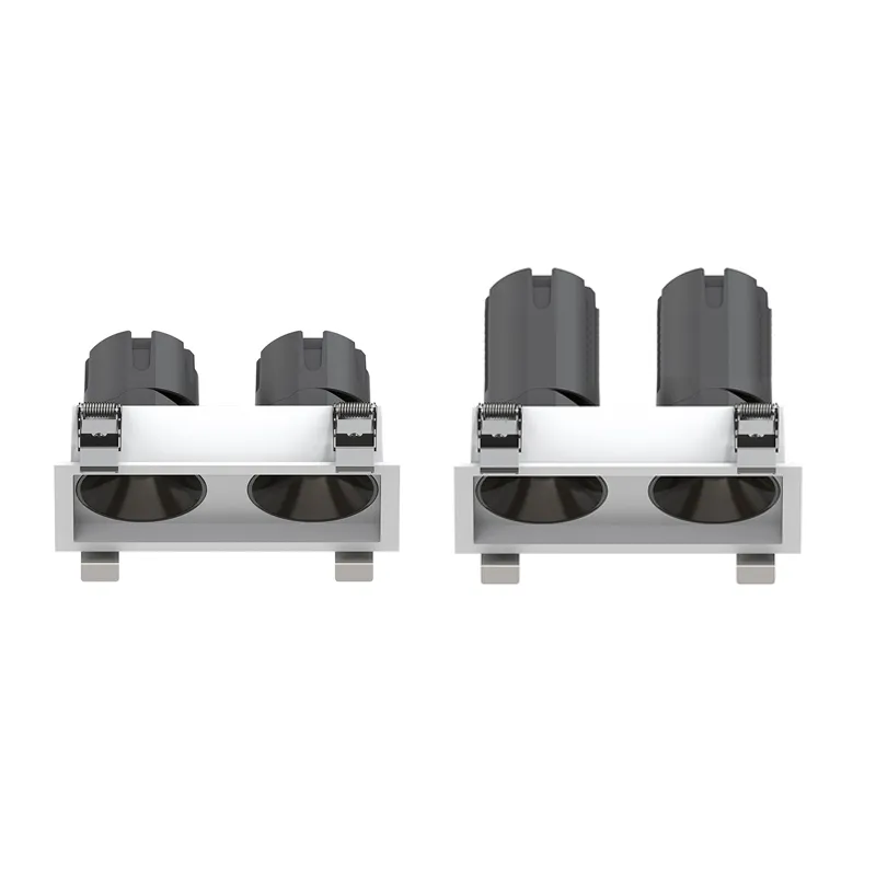 40W 2 Head Square Recessed Spotlights