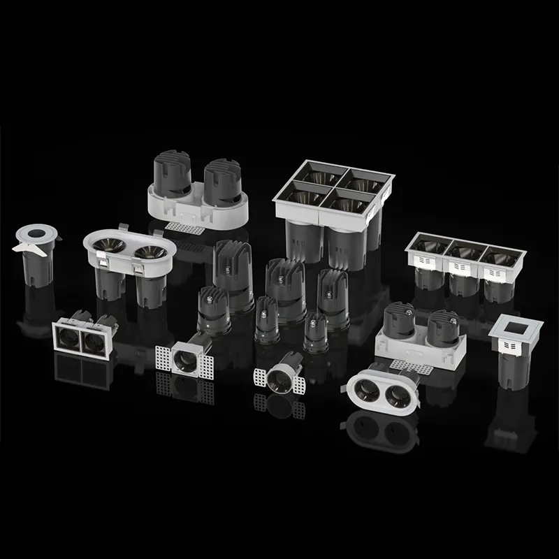 60W 2 Head Round Recessed Spotlights