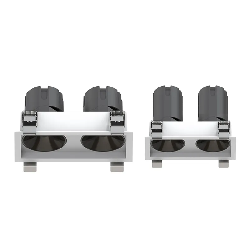 40W 2 Head Square Recessed Spotlights
