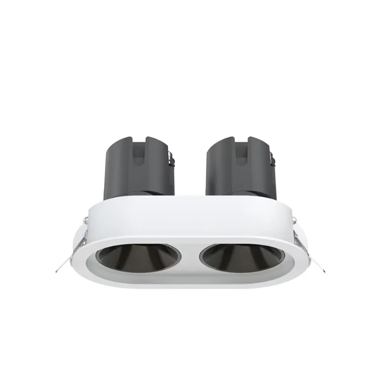 14W 2 Head Round Recessed Spotlights