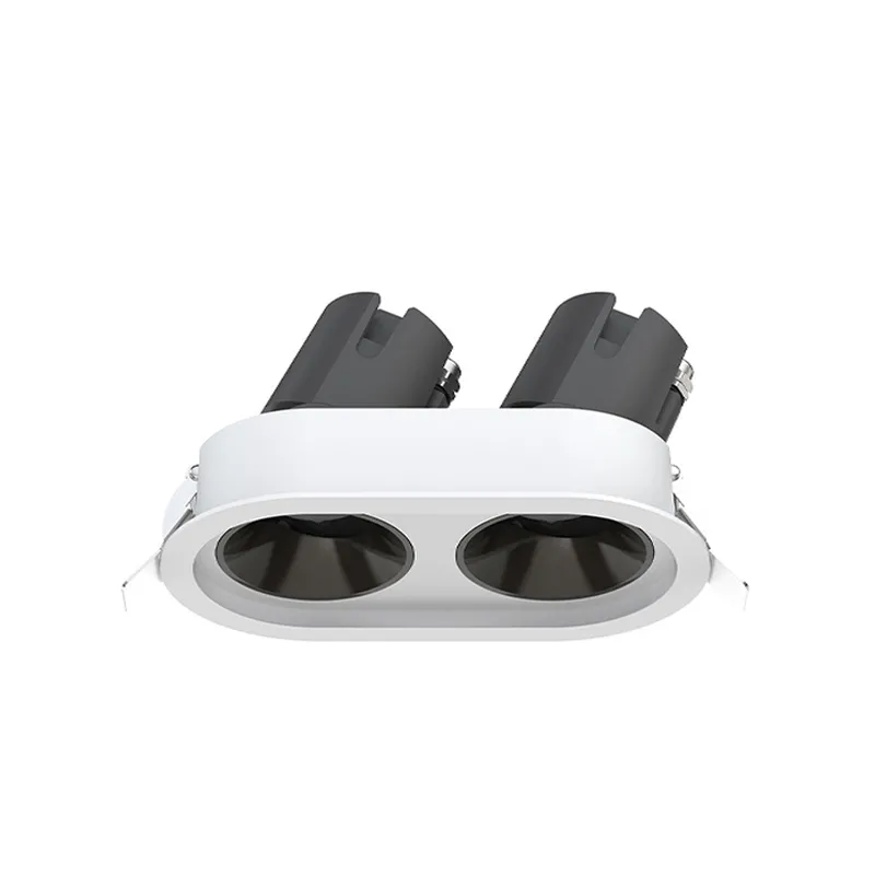 14W 2 Head Round Recessed Spotlights