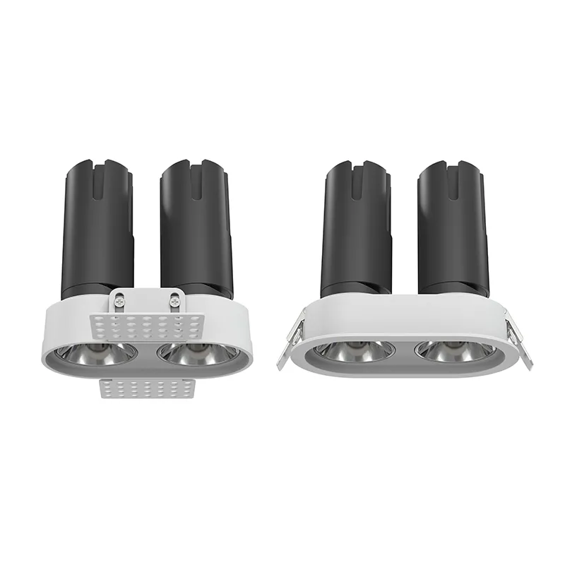 18W 2 Head Trimless Mini Round Recessed Spotlights