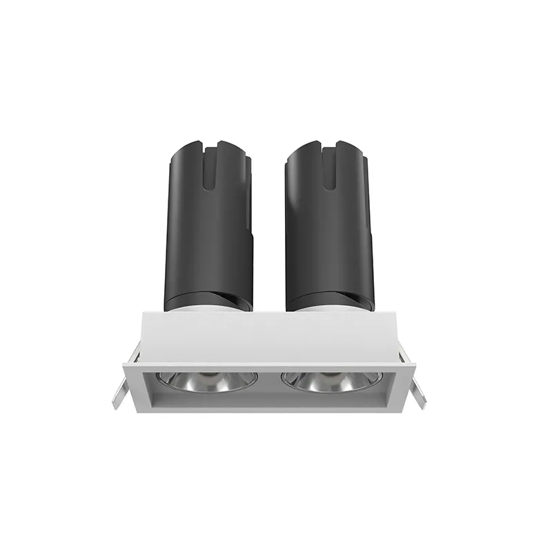 18W 2 Head Mini Square Recessed Spotlights