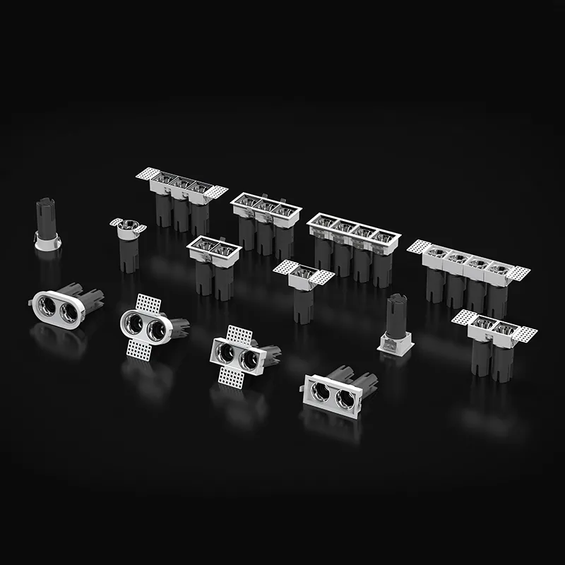 18W 2 Head Mini Square Recessed Spotlights