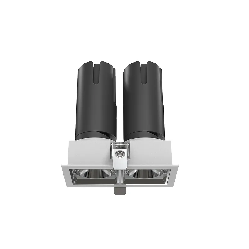 18W 2 Head Mini Square Recessed Spotlights