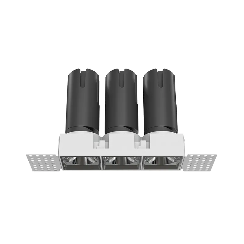 27W 3 Head Mini Trimless Square Recessed Spotlights