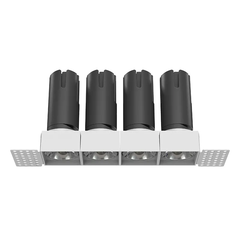 36W 4 Head Mini Trimless Square Recessed Spotlights